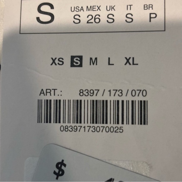 NWT Zara Ivory Black Polka Dot Halter Ruched Drape Mini Dress S - Picture 11 of 12